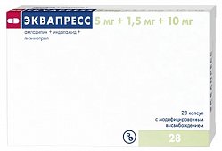 Эквапресс капс с модиф высв 5мг+1.5мг+10 мг №28
