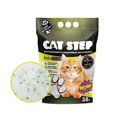Наполнитель Cat Step 3.8 л силикагель Arctic Neon д/кошачьих туалетов (арт 20363021)