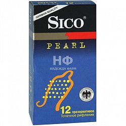 Презерватив Sico №12 pearl (точечное рифление)