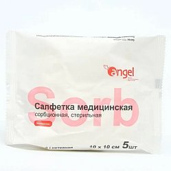 Салфетки мед стерил (неткан) сорбцион 10х10 см №5 EVERSMED (8-ми слойн)