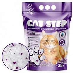 Наполнитель Cat Step 3.8 л силикагель Лаванда д/кошачьих туалетов 20363009