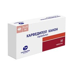 Карведилол Канон таб 6.25 мг №30