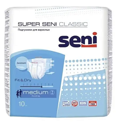 Подгуз д/взр Seni super classic M Medium (талия 75-110см) №10
