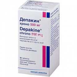 Депакин Хроно таб пролонг дейст п/о 500 мг №30