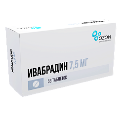 Ивабрадин таб п/пл/о 7.5 мг №56