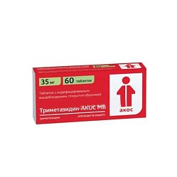 Триметазидин АКОС МВ таб с модиф высв п/о 35 мг №60