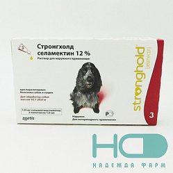 Стронгхолд р-р д/собак от 10.1-20кг 120 мг №3 (пипетка)