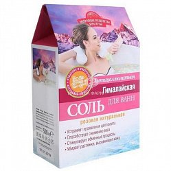 Соль д/ванн Мировые рецепты красоты Гималайская розовая 500 г Антицеллюлит