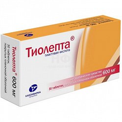 Тиолепта таб п/пл/о 600 мг №30 (блист)