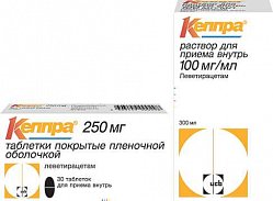 Кеппра таб п/пл/о 250 мг №30