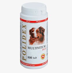 Полидекс мультивитум плюс таб д/собак №500