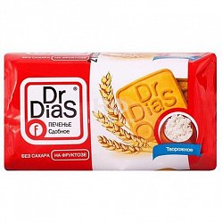 Печенье Dr. Dias сдобное 170 г творожное (на фруктозе)