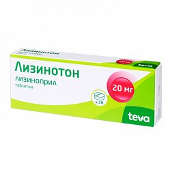 Лизинотон таб 20 мг №28