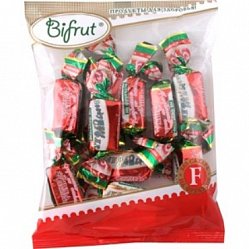 Конфеты Bifrut суфле воздушное 250 г клубника со сливками (на фруктозе)