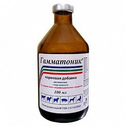 Гамматоник кормовая добавка р-р 100 мл (комплекс витаминов и минералов)