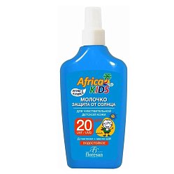 Солнечн ср Флоресан Африка кидс молочко защита от солнца 200 мл SPF 20 д/детей (арт Ф407)