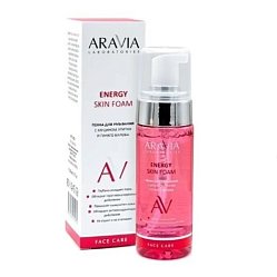 Aravia Laboratories пенка д/умывания 150 мл муцин улитки/гинкго билоба Energy skin foam