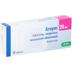 Аторис таб п/пл/о 20 мг №30