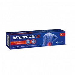 Кетопрофен ДС гель д/нар прим 2.5 % 50 г (инд уп-ка)
