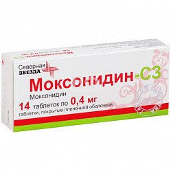 Моксонидин СЗ таб п/пл/о 0.4 мг №14
