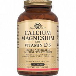 Солгар Кальций-Магний с витамином D3 таб №150 БАД