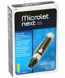 Ручка д/прокола Microlet Next (+5 ланцет)