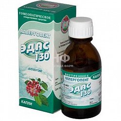 Эдас 130 Аллергопент капли гомеопат д/приема вн 25 мл (пищевая аллергия, крапивница)