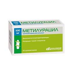 Метилурацил супп рект 500 мг №10