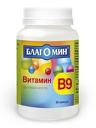 Благомин Витамин В9 (фолиевая к-та) капс 0.2 г №90 БАД