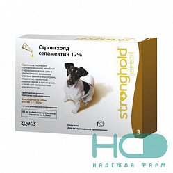 Стронгхолд р-р д/собак от 5.1-10кг 60 мг №3 (пипетка) (селамектин 12%)