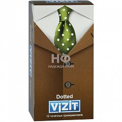 Презерватив Vizit №12 dotted (точечные)