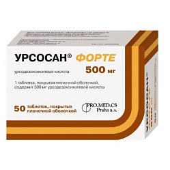 Урсосан форте таб п/пл/о 500 мг №50