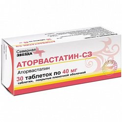 Аторвастатин СЗ таб п/пл/о 40 мг №30