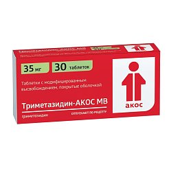 Триметазидин АКОС МВ таб с модиф высв п/о 35 мг №30