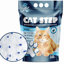 Наполнитель Cat Step 3.8 л силикагель Arctic blue д/кошачьих туалетов