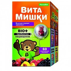 ВитаМишки BIO+ пребиотик паст жев №60 БАД