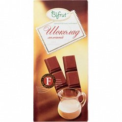 Шоколад Bifrut молочн 100 г (на фруктозе)
