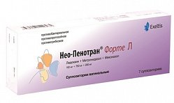 Нео-Пенотран форте Л супп ваг 100мг+750мг+200 мг №7