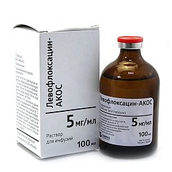 Левофлоксацин АКОС р-р д/инф 5 мг/мл 100 мл (инд уп-ка)