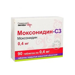 Моксонидин СЗ таб п/пл/о 0.4 мг №90