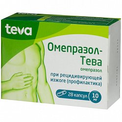Омепразол Тева капс кишечнораст 10 мг №28