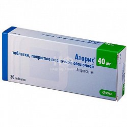 Аторис таб п/пл/о 40 мг №30