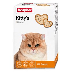 Беафар таб д/кошек Kittys Cheese №180 с сыром (сердечки)