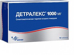 Детралекс таб п/пл/о 1000 мг №18