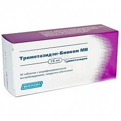 Триметазидин Биоком МВ таб с модиф высв п/о 35 мг №30 (блист)