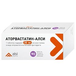 Аторвастатин Алси таб п/пл/о 20 мг №90