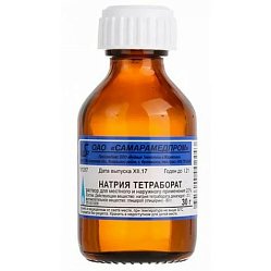 Натрия тетраборат р-р в глицерине д/мест и нар прим 20 % 30 г (фл)