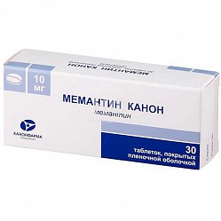 Мемантин Канон таб п/пл/о 10 мг №30 (блист)