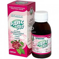 Эдас 307 Бриапис сироп гомеопат д/приема вн 100 мл (грипп, отиты, бронхиты)