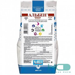 Альбен гран 0.5 кг (пакет) (20% альбендазол)